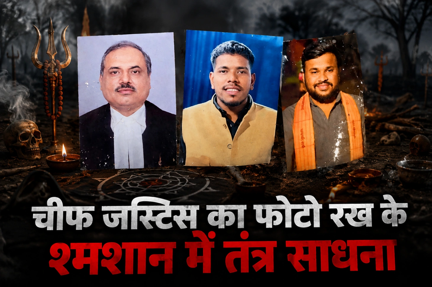 चीफ जस्टिस समेत युवकों की तस्वीरें मिलने से हड़कंप